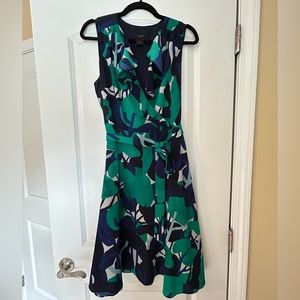 Ann Taylor Ruffle Faux Wrap Dress